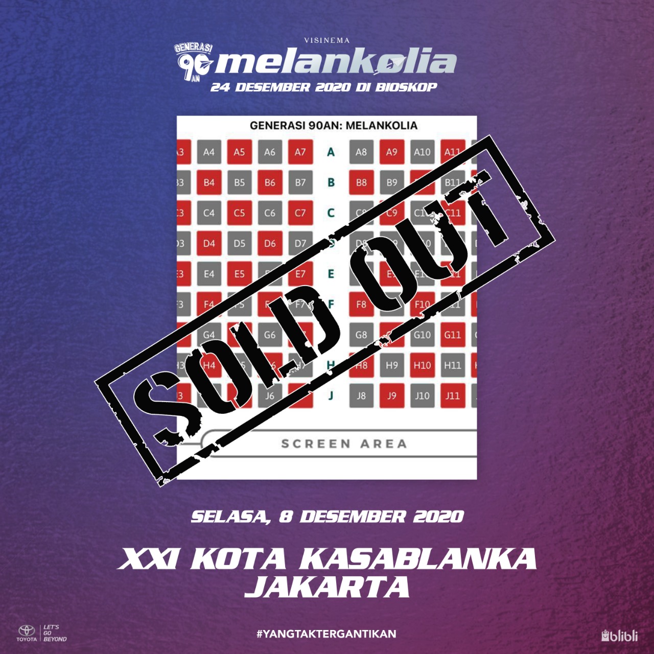 Tiket Melankolia Sold Out di Jakarta