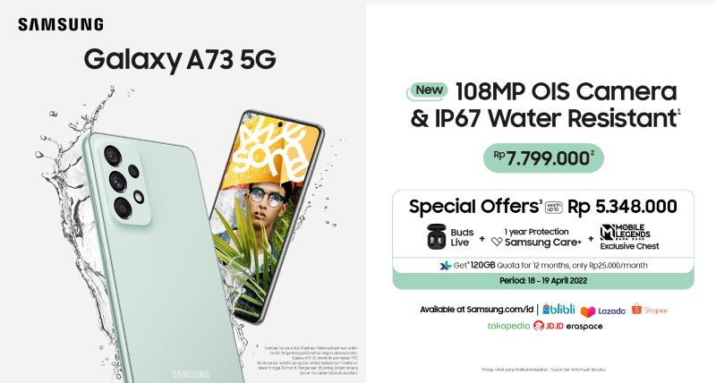 Galaxy A73 5G dalam Flash Sale