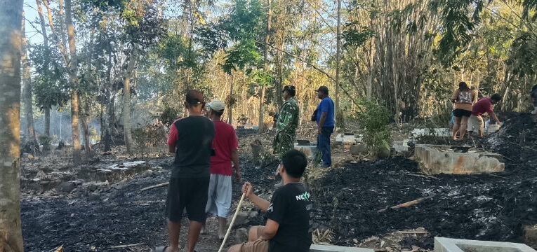 Kebakaran Lahan Perkebunan di Padaherang Pangandaran Luluhkan Hektaran Area